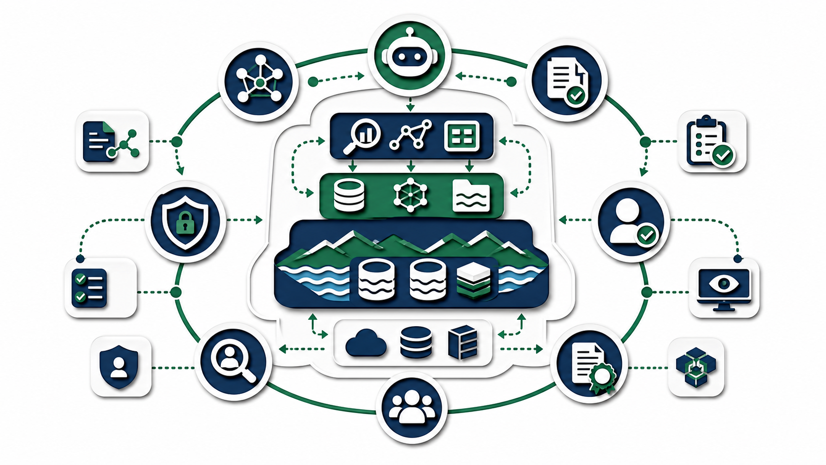 Layered papercut control plane for compliance-ready Agentic Lakehouse governance